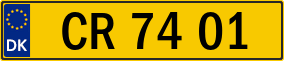 Trailer License Plate